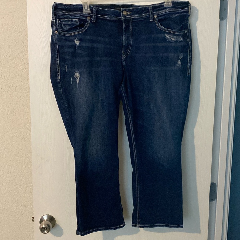 Silver Jeans Co, Suki Capri, size 20, length 22.5, good stretch